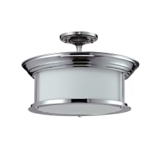 Sonna 3 Light Semi-Flush Ceiling Fixture with Matte Opal Shade