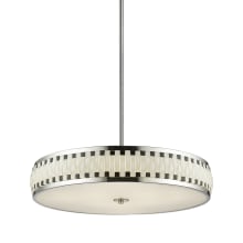 Sevier 1 Light LED Pendant with White Round Glass Shade