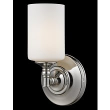 Cannondale 1 Light Wall Sconce with Matte Opal Glass Shade
