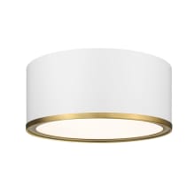 Arlo 2 Light 12" Wide Flush Mount Drum Ceiling Fixture