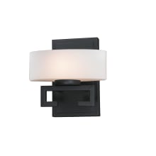 Cetynia 1 Light Bathroom Sconce with Matte Opal Glass Shade