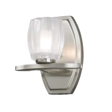 Haan Single Light 7" Wide Bathroom Sconce with Matte Opal Glass Shade