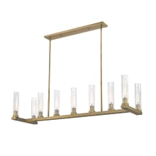 Beau 9 Light 16" Wide Pillar Candle Linear Chandelier