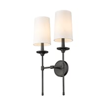 Emily 2 Light 24" Tall Wall Sconce