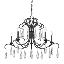 Amara 5 Light 38" Wide Crystal Candle Style Chandelier