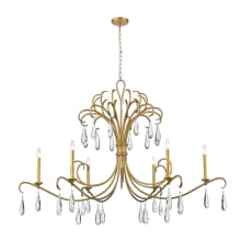 Amara 6 Light 59" Wide Crystal Candle Style Chandelier