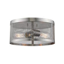 Meshsmith 2 Light 12-1/8" Wide Flush Mount Drum Ceiling Fixture