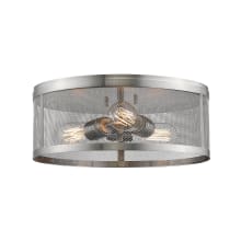 Meshsmith 3 Light 14-7/8" Wide Flush Mount Drum Ceiling Fixture