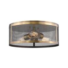 Meshsmith 3 Light 14-7/8" Wide Flush Mount Drum Ceiling Fixture