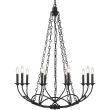 Arabella 10 Light 33" Wide Candle Style Chandelier