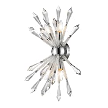 Soleia 4 Light 24" Tall Crystal Wall Sconce