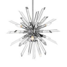 Burst 6 Light 25" Wide Crystal Sputnik Chandelier