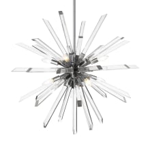 Burst 8 Light 33" Wide Crystal Globe Sputnik Chandelier