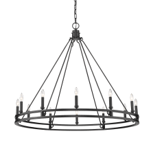 Dennison 12 Light 48" Wide Ring Chandelier