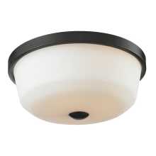 Montego 3 Light Flushmount Ceiling Fixture with Matte Opal Shade