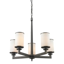 Savannah 5 Light 1 Tier Chandelier with Matte Opal Shade