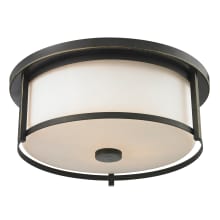 Savannah 3 Light Flushmount Ceiling Fixture with Matte Opal Shade