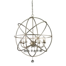 Acadia 8 Light 30" Wide Globe Chandelier with Crystal Spheres