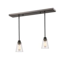 Annora Single Light 30" Wide Multi Light Pendant with Clear Glass Shade