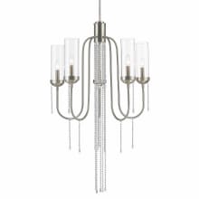 Siena 5 Light Chandelier with Clear Glass Shade