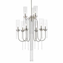 Siena 9 Light Chandelier with Clear Glass Shade