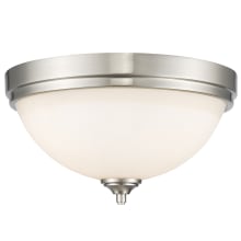 Bordeaux 3 Light Flush Mount Ceiling Fixture with Matte Opal Glass Shade