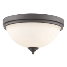 Bordeaux 3 Light Flush Mount Ceiling Fixture with Matte Opal Glass Shade