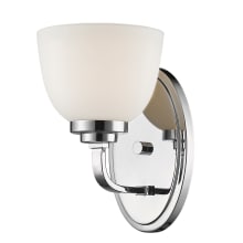 Ashton Single Light 6" Wide Wall Sconce with Matte Opal Glass Dome Shade