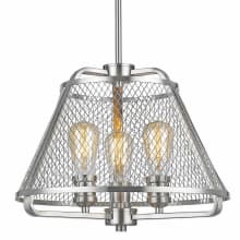 Iuka 3 Light 16" Wide Pendant with Wire Mesh Shade