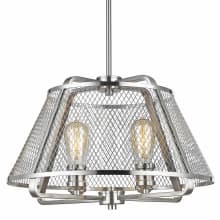 Iuka 4 Light 19" Wide Pendant with Wire Mesh Shade