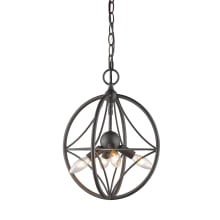 Cortez 4 Light 12" Wide Pendant with Suspended Star Design