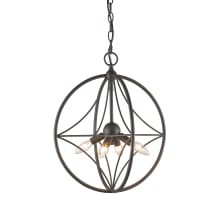 Cortez 4 Light 16" Wide Pendant with Suspended Star Design
