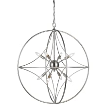 Cortez 8 Light 30" Wide Pendant with Suspended Star Design