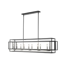 Titania 10 Light 13" Wide Taper Candle Linear Chandelier