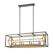 Euclid 8 Light 44" Wide Linear Chandelier