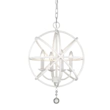 Tull 4 Light 16" Wide Chandelier with Crystal Accent