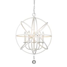 Tull 5 Light 20" Wide Chandelier with Crystal Accent
