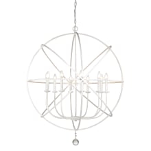Tull 10 Light 36" Wide Chandelier with Crystal Accent