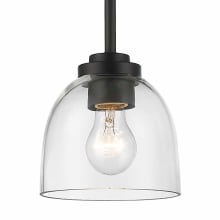Ashton Single Light 6" Wide Pendant with Clear Glass Shade