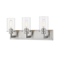 Savannah 3 Light 23" Wide Vanity Light with Clear Glass Shades