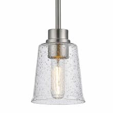 Bohin 5" Wide Pendant with Clear Seedy Glass Shade