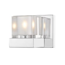 Fallon 1 Light 6" Wide Clear Crystal Glass Bath Sconce with LED Bulb