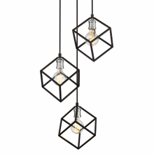 Vertical 3 Light 18" Wide Multi Light Pendant