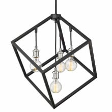 Vertical 4 Light 24" Wide Chandelier