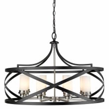 Malcalester 8 Light 30" Wide Pillar Candle Chandelier