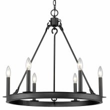 Barclay 6 Light 25" Wide Candle Style Chandelier
