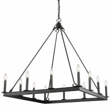 Barclay 12 Light 34" Wide Taper Candle Chandelier
