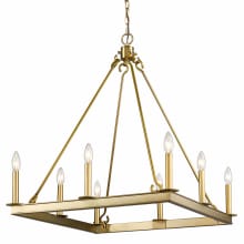 Barclay 8 Light 26" Wide Taper Candle Chandelier