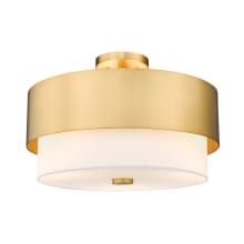 Counterpoint 3 Light 18" Wide Semi-Flush Ceiling Fixture