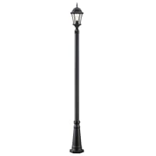 Wakefield 1 Light Outdoor Post Light with Clear Beveled Shade